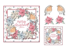 Christmas Robin Wreath