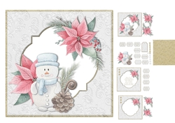 Snowman & Poinsetta