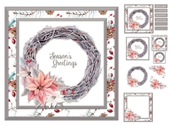 Seasons Greetings Wreath Vintage