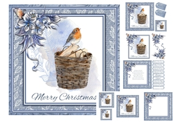 Christmas Watercolour Robin