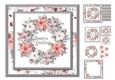 Vintage  Seasons Greetings Wreath