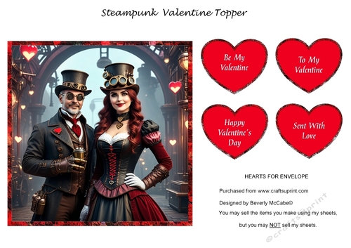 Steampunk Valentine Topper - #3