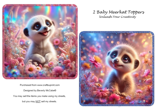 2 Baby Meerkat Toppers