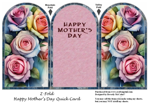Mothers Day Z-Fold Quick Card