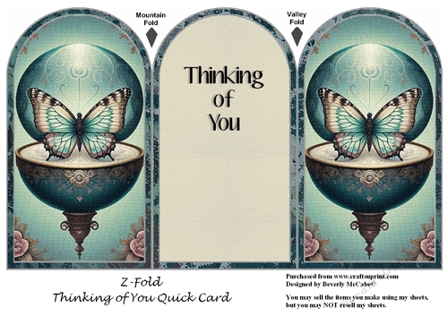 Thinking of You Z-Fold Quick Card