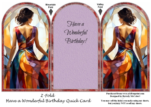 Wonderful Birthday Z-Fold Quick Card