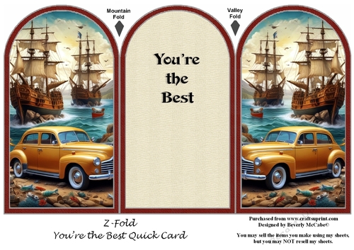 Youre the Best Z-Fold Quick Card