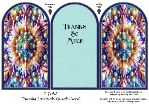Thanks So Much Z-Fold Quick Card