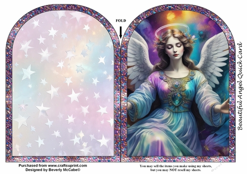 Beautiful Angel Quick Card