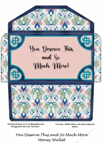 You Deserve This and So Much More Money Wallet