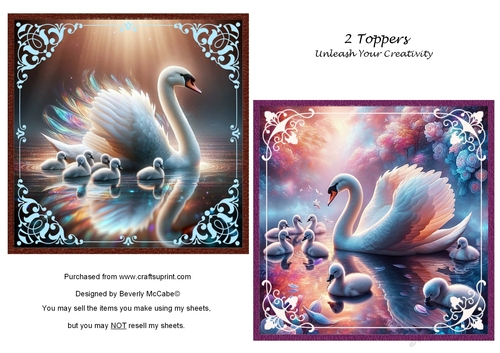 2 Swan Toppers
