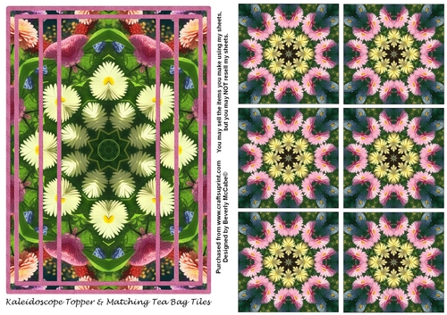 Kaleidoscope Topper and Matching Tea Bag Tiles - #7