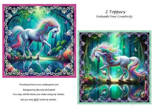 2 Majestic Horse Toppers