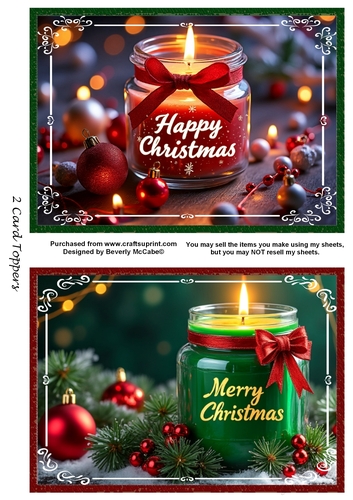 2 Lovely Christmas Toppers