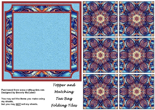 Topper & Matching Tea Bag Folding Tiles #8