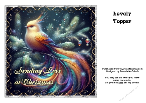 Sending Love at Christmas Topper
