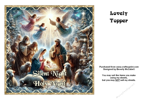 Silent Night Holy Night Topper