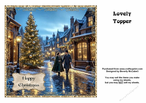 Happy Christmas Topper
