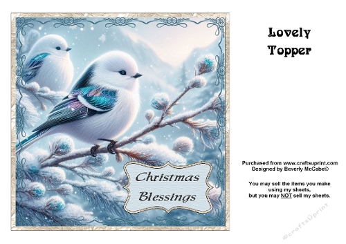 Christmas Blessings Topper