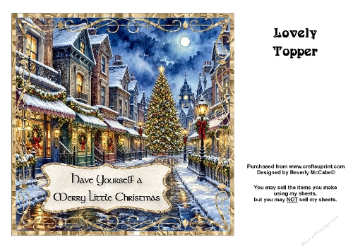 Merry Little Christmas Topper