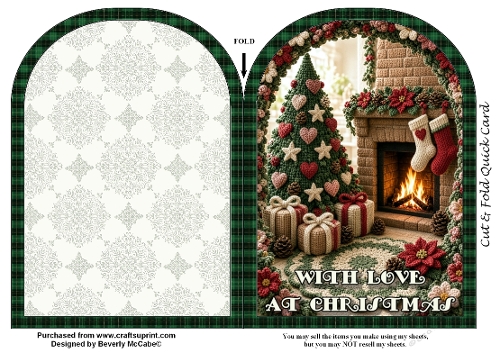 With Love at Christmas Cut and Fold Card