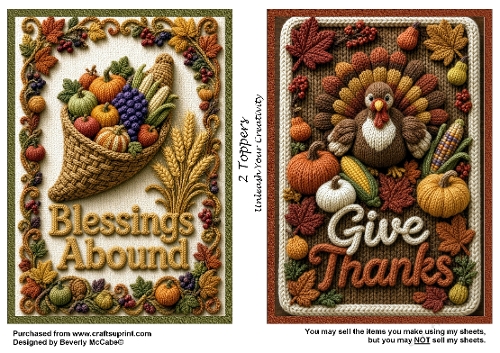 2 Thanksgiving Toppers
