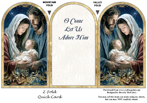 Holy Family Z-Fold Quick Card