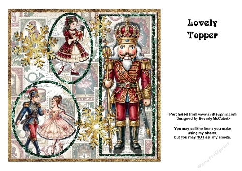 Nutcracker Collage Topper