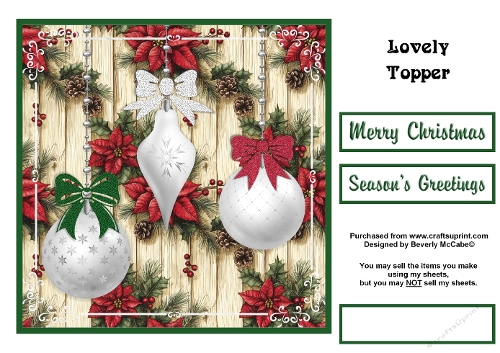 Holiday Decorations Topper