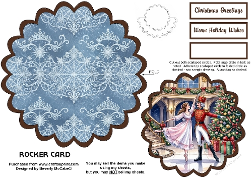 Nutcracker Wobble Rocker Card