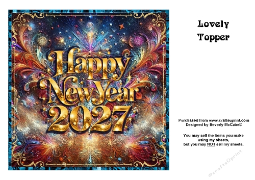 New Year 2027 Topper