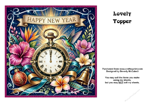 Happy New Year Topper