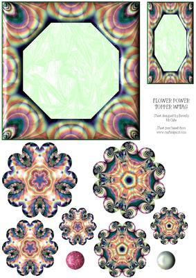 Flower Power Topper with Tag