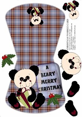 Christmas Wobble Over the Edge Card