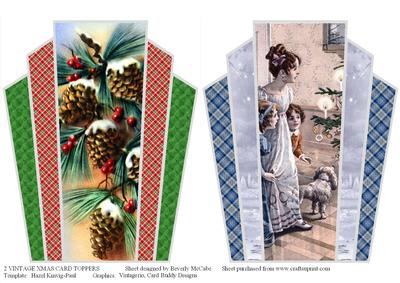 Two Vintage Christmas Toppers #2
