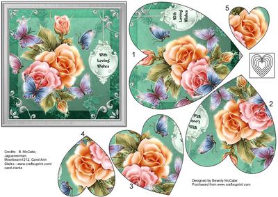 Roses & Butterflies Pyramid Topper