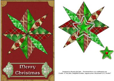 Quilted Christmas Star Topper