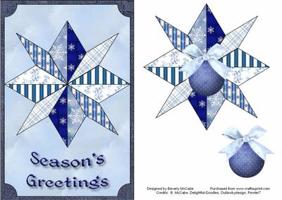 Quilted Holiday Star Topper