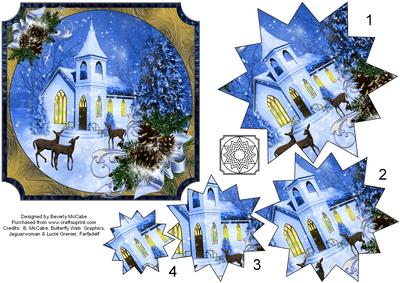 Silent Night Star Shaped Holiday Pyramid