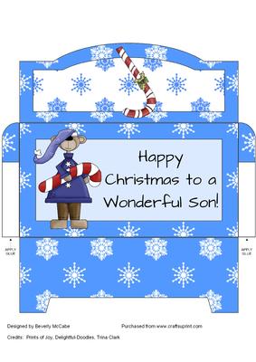 Boy's Happy Christmas Money Wallet #3
