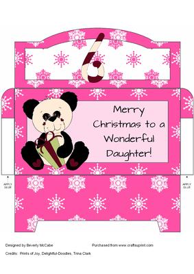 Girl's Merry Christmas Money Wallet #1