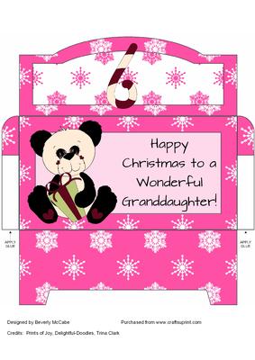 Girl's Happy Christmas Money Wallet #4