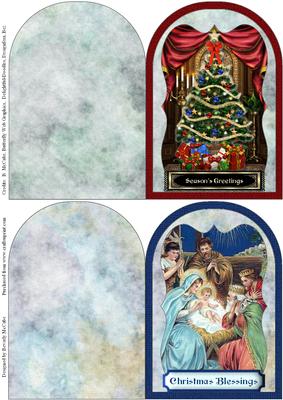 Two Cut & Fold Christmas Quick Cards