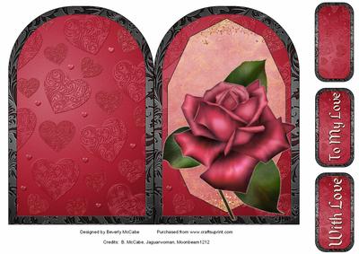 Valentine Rose Card