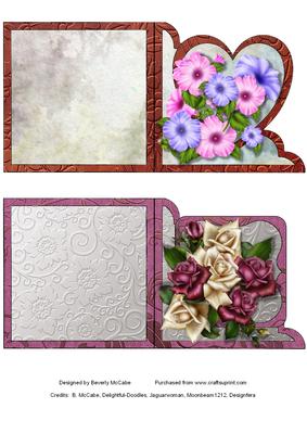 Two Floral Bouquet Note Cards