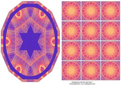 Polygon Topper & Tea Bag Folding Tiles #13