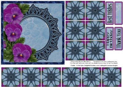 Floral Topper & Tea Bag Tiles