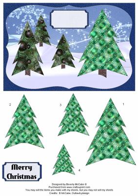 Merry Christmas Tree Stacker