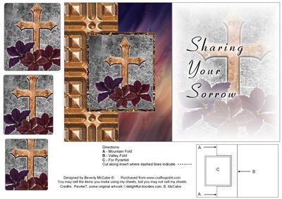 Sympathy Fold Back Card