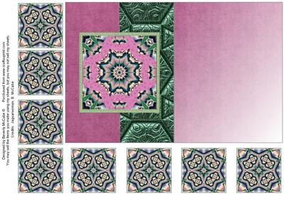 Fold Back Card with Tea Bag Tiles #4